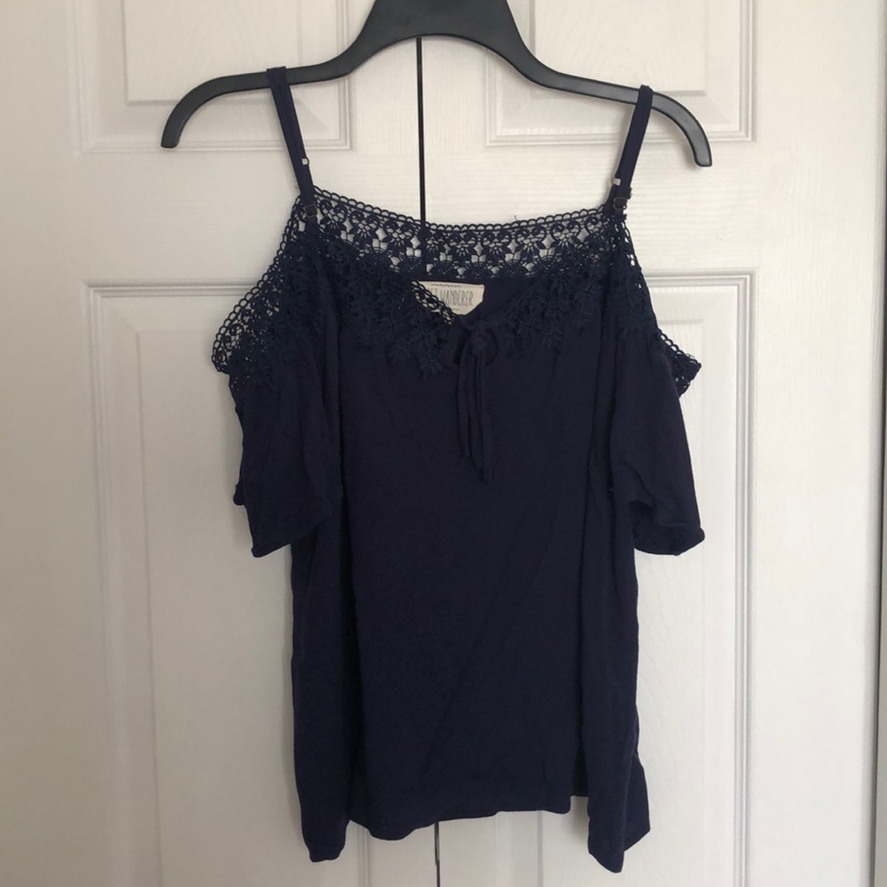 Navy blue blouse